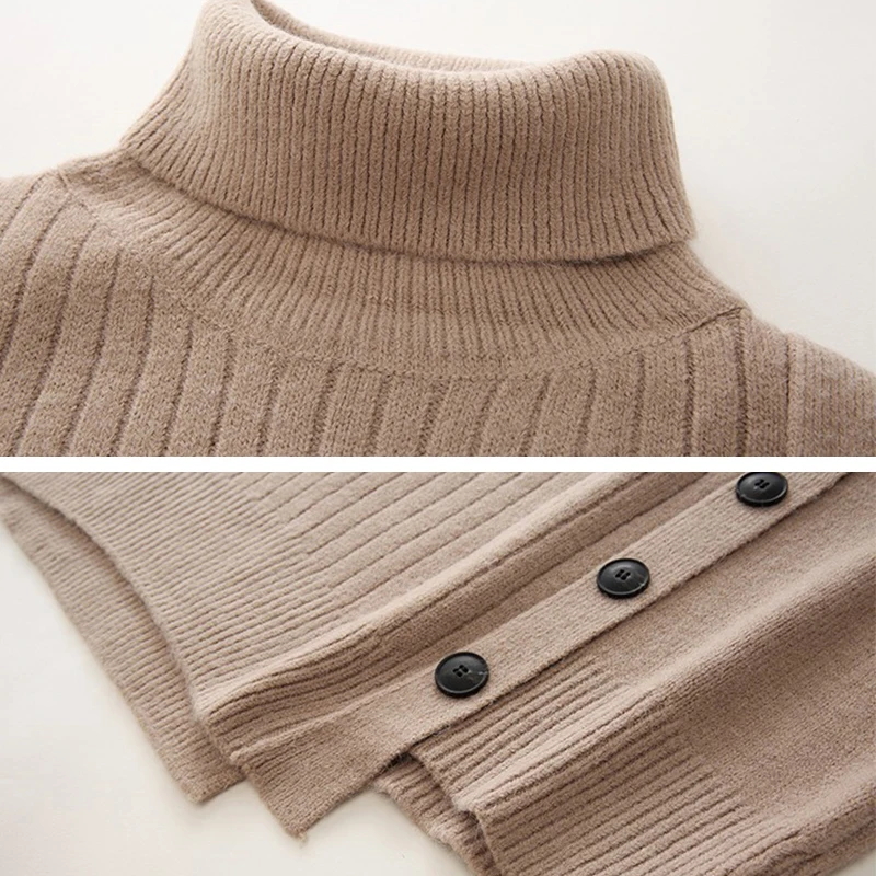 Korean Style Women's Long Sweaters Autumn Winter Turtleneck Button Long Sleeve Ladies Jumper Casual Knitted Tops for Female
Korean Style Women's Long Sweaters Autumn Winter Turtleneck Button Long Sleeve Ladies Jumper Casual Knitted Tops for Female