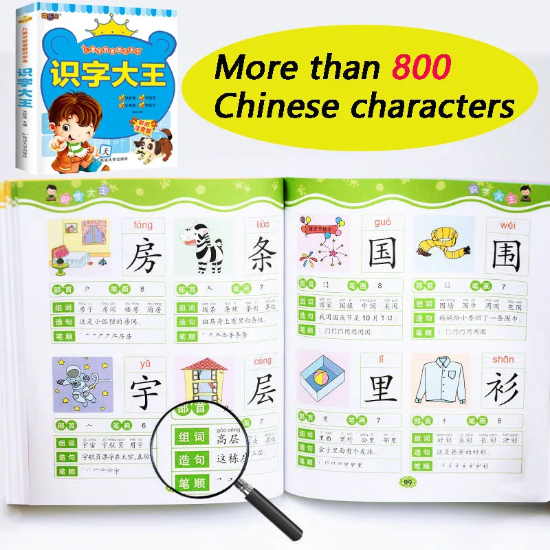 Libros Chinese Characters Learning Books Early Education For Preschool Kids Word Cards With Pictures & Pinyin Sentences Literacy
Libros Chinese Characters Learning Books Early Education For Preschool Kids Word Cards With Pictures & Pinyin Sentences Literacy