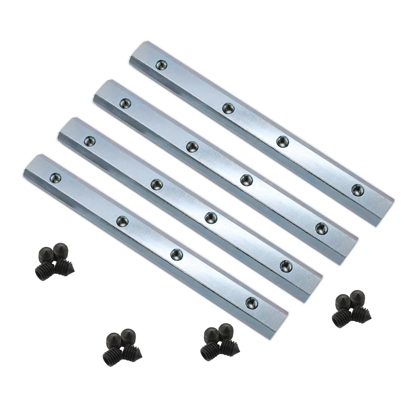 4 Pack 4040 Series Aluminum Profile Straight Line Connector,TTZEZE Length 180mm/7'' Carbon Steel Zinc Plating Bracket Fastener w
4 Pack 4040 Series Aluminum Profile Straight Line Connector,TTZEZE Length 180mm/7'' Carbon Steel Zinc Plating Bracket Fastener w