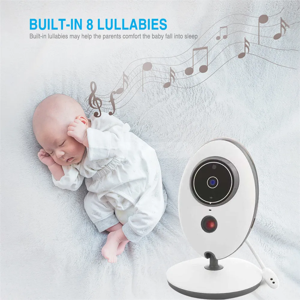 Kebidumei Baby Monitor with Camera LCD Wireless Music Intercom IR Audio Video Camera Temperature Monitoring babysitter 2.4 inch
Kebidumei Baby Monitor with Camera LCD Wireless Music Intercom IR Audio Video Camera Temperature Monitoring babysitter 2.4 inch