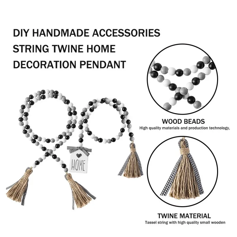 Western Wood Bead Garland with Tassels Farmhouse Beads Rustic Country Decor Kid Room Wall Hanging Ornament
Western Wood Bead Garland with Tassels Farmhouse Beads Rustic Country Decor Kid Room Wall Hanging Ornament