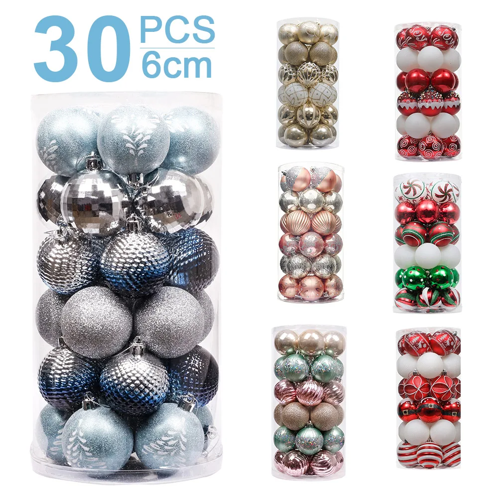 30pcs 6cm Christmas Tree Decor Balls Glitter Blue Gold Plating Hanging Pendants Ball For Home New Year Ornament
30pcs 6cm Christmas Tree Decor Balls Glitter Blue Gold Plating Hanging Pendants Ball For Home New Year Ornament