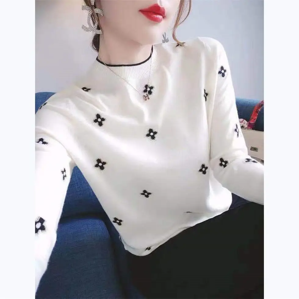 Light luxury elegant Gold Jacquard Base 2020 Autumn and winter new style inside and outside wear a wide-set slimming sweater swe
Light luxury elegant Gold Jacquard Base 2020 Autumn and winter new style inside and outside wear a wide-set slimming sweater swe