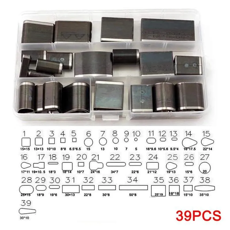 39pcs Hollow Punch Cutter Tools Set Leather Hole Belt Puncher Tool Kit Shape Style Steel For Clay Diy Craft Leather Punch Tool
39pcs Hollow Punch Cutter Tools Set Leather Hole Belt Puncher Tool Kit Shape Style Steel For Clay Diy Craft Leather Punch Tool