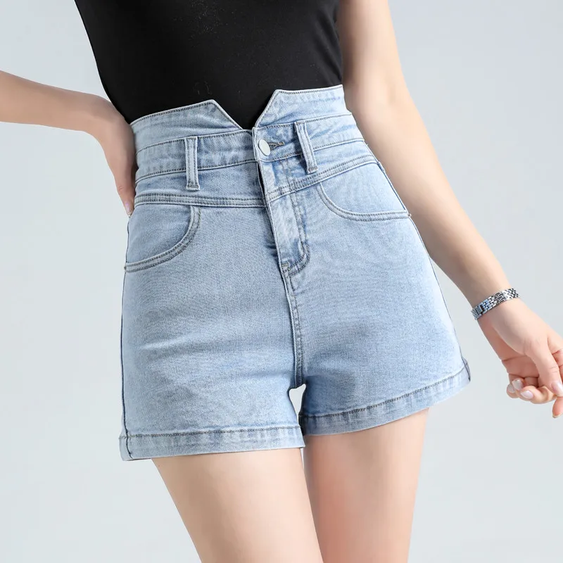 Summer Women High Waisted Loose Denim Shorts Sexy Casual Button Korean Female Thin Wide Leg Jeans
Summer Women High Waisted Loose Denim Shorts Sexy Casual Button Korean Female Thin Wide Leg Jeans