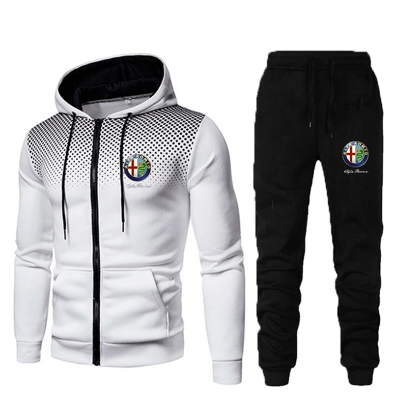 Men Set's New Style ALfa Romeo Hooded Sweatshirt and Pants Tracksuit Sports Zipper Coat Hoodie Suits
Men Set's New Style ALfa Romeo Hooded Sweatshirt and Pants Tracksuit Sports Zipper Coat Hoodie Suits