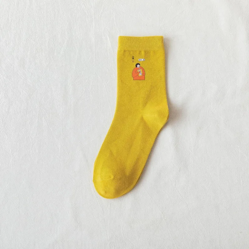 Women's Socks Cartoon Characters Creative Personality Wild Happy Fun Cotton Ladies Socks Stockings
Women's Socks Cartoon Characters Creative Personality Wild Happy Fun Cotton Ladies Socks Stockings