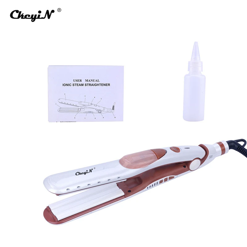 Professional Steam Flat Iron Tourmaline Ceramic Vapor Hair Straightener Fast Heat Hair Style Tool Steampod Straightening Iron 31
Professional Steam Flat Iron Tourmaline Ceramic Vapor Hair Straightener Fast Heat Hair Style Tool Steampod Straightening Iron 31