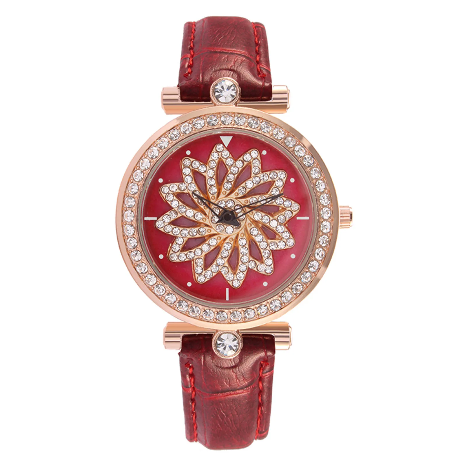 Women Fashion Watches 2021 Leather Buckle Quartz Rotatable Flower Diamond Belt Waterproof Watch
Women Fashion Watches 2021 Leather Buckle Quartz Rotatable Flower Diamond Belt Waterproof Watch