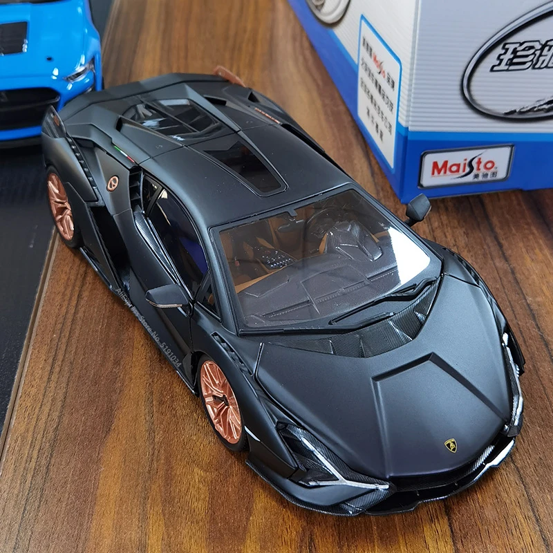 Модель автомобиля Bburago 1:18 Lamborghini Sian FKP37 модель из сплава коллекция украшений