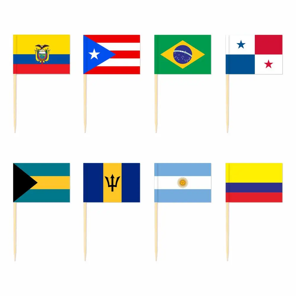 America Brazil Argentina Toothpick Flag 3.5X2.5CM Cake Topper Party Cupcake Wedding Lovely Baking Dessert Decorations
America Brazil Argentina Toothpick Flag 3.5X2.5CM Cake Topper Party Cupcake Wedding Lovely Baking Dessert Decorations