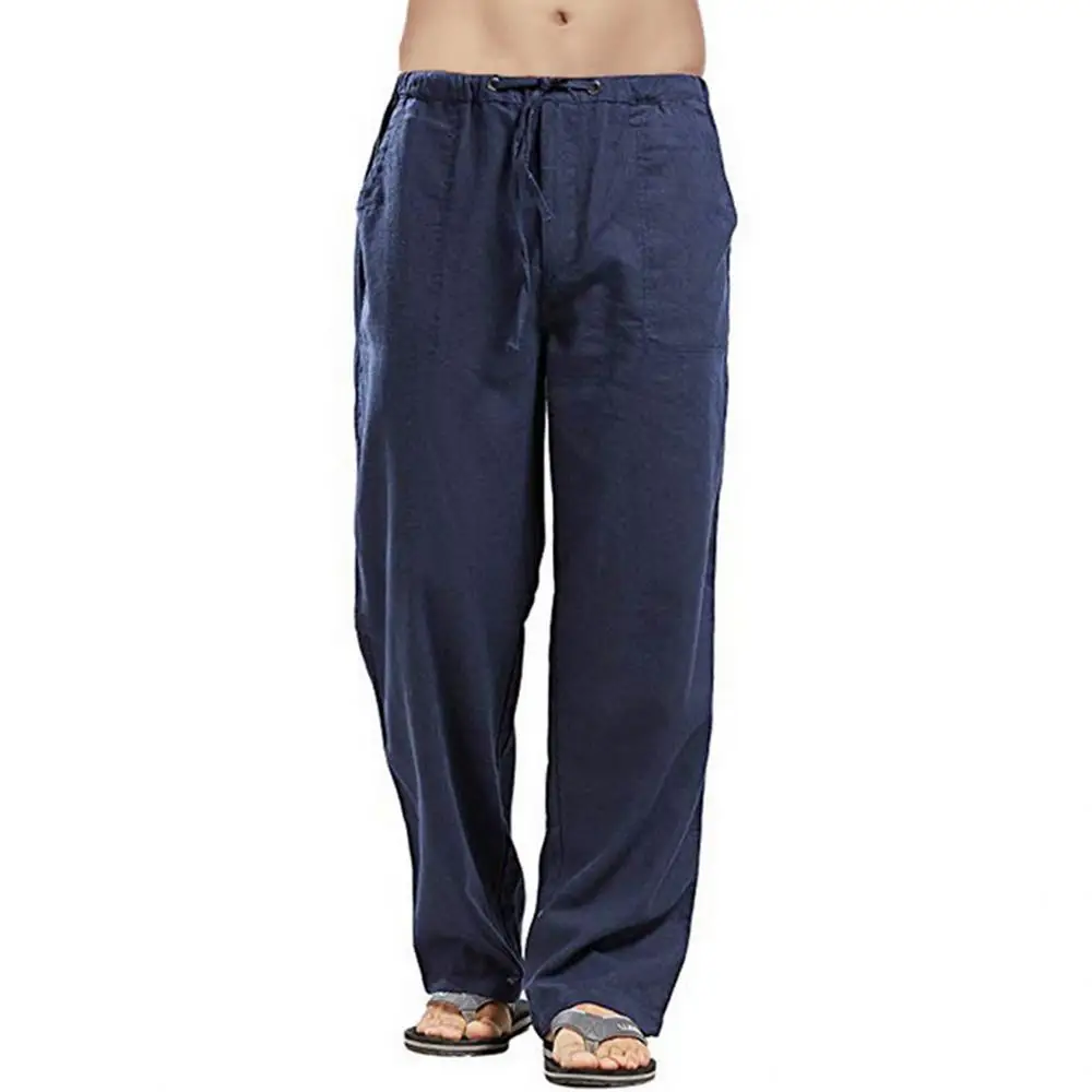 Pants Men Cotton Linen Trousers Summer Joggers Casual Male Solid Elastic Waist Straight Loose Sports Running Pants Plus Size 5XL
Pants Men Cotton Linen Trousers Summer Joggers Casual Male Solid Elastic Waist Straight Loose Sports Running Pants Plus Size 5XL