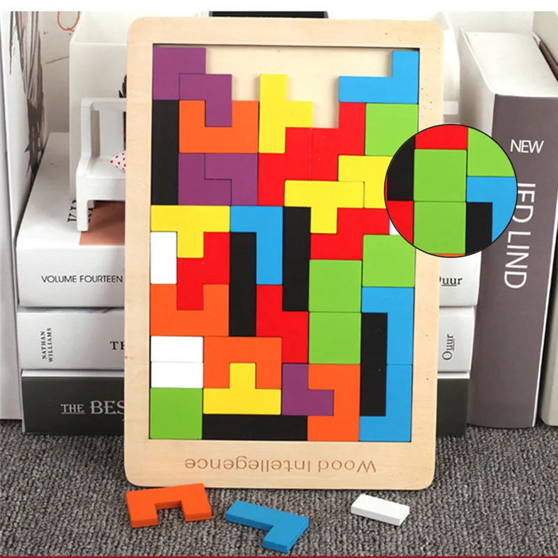 10.5 inch Colorful 3D Puzzle Wooden Tangram Math Tetris Game Children Pre School Magination Intellectual Educational Toy for Kid
10.5 inch Colorful 3D Puzzle Wooden Tangram Math Tetris Game Children Pre School Magination Intellectual Educational Toy for Kid