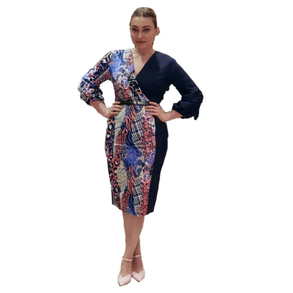 Fashion Women Sexy V-neck Bag Hip Women Bodycon Dress Elegant Lady Office Casual Work Wear Modest Dress Spring Summer Clothes
Fashion Women Sexy V-neck Bag Hip Women Bodycon Dress Elegant Lady Office Casual Work Wear Modest Dress Spring Summer Clothes