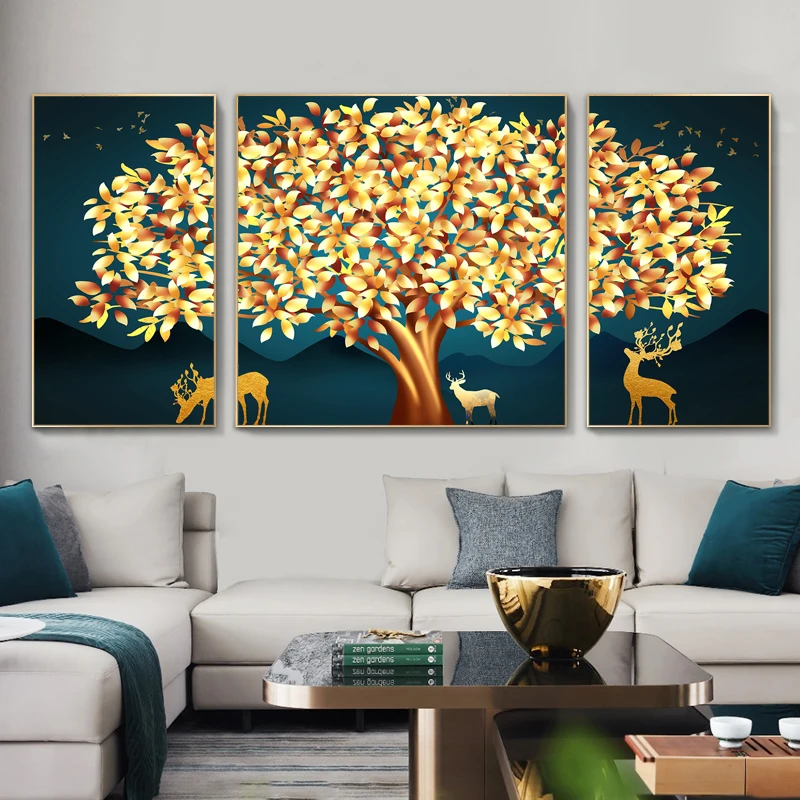 Gold Money Tree Deer Abstract Canvas Painting on The Wall Nordic Posters and Prints Wall Art Picture for Living Room Home Decor
Gold Money Tree Deer Abstract Canvas Painting on The Wall Nordic Posters and Prints Wall Art Picture for Living Room Home Decor