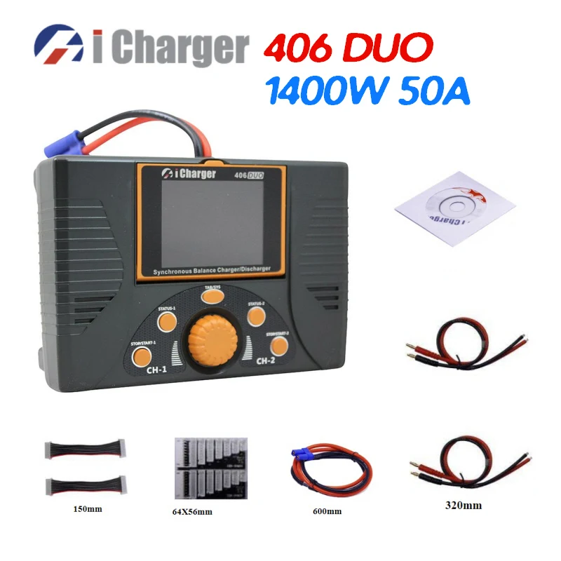 Зарядное устройство i Charger 406 DUO 1400W 50A, умное балансирующее зарядное устройство Dis для аккумулятора LiPo Lilo LiFe
Зарядное устройство i Charger 406 DUO 1400W 50A, умное балансирующее зарядное устройство Dis для аккумулятора LiPo Lilo LiFe