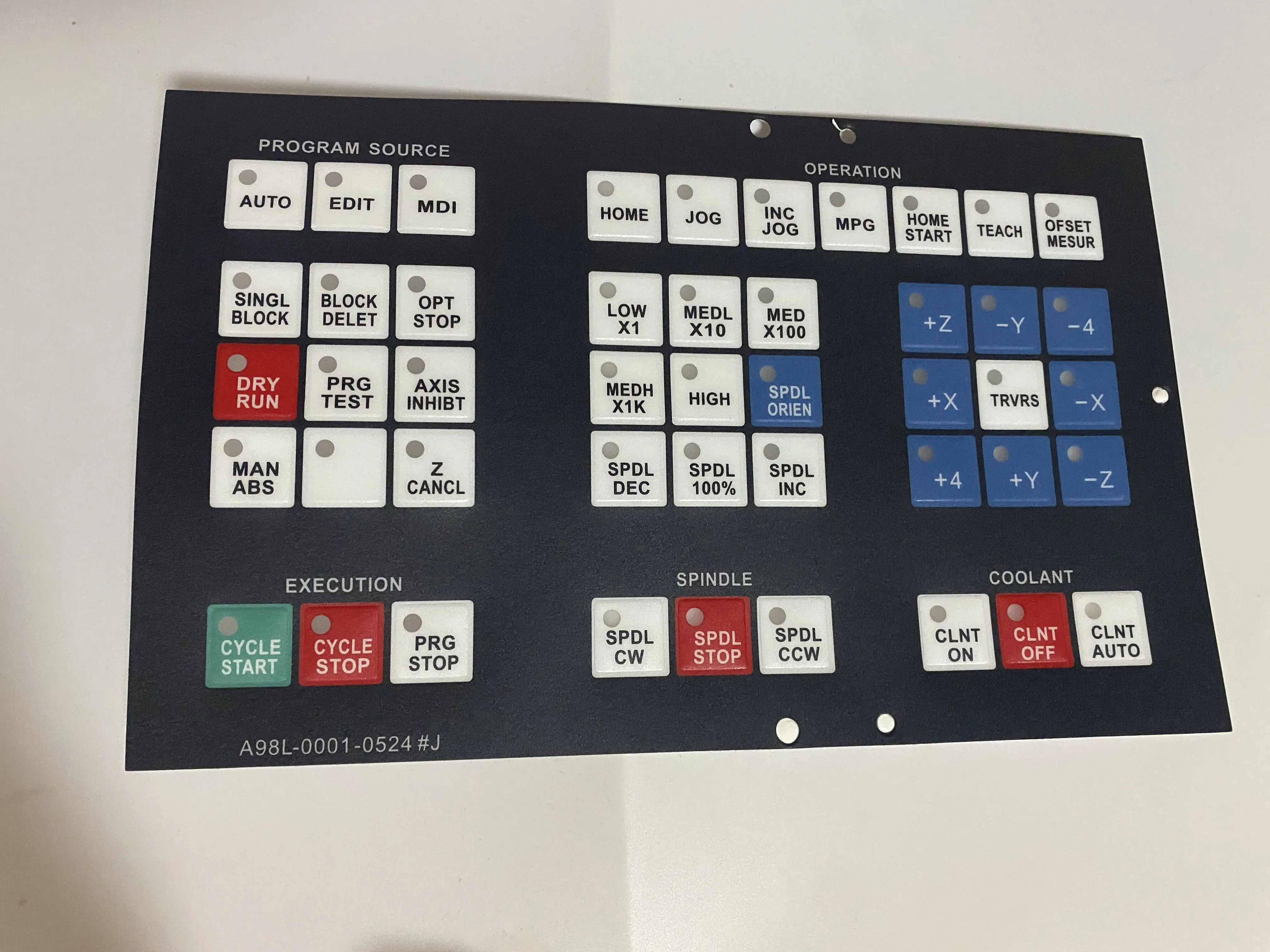 Новая мембрана панели управления операционной клавиатурой для FANUC A98L-0001-0524 # J A98L00010524 # J
Новая мембрана панели управления операционной клавиатурой для FANUC A98L-0001-0524 # J A98L00010524 # J