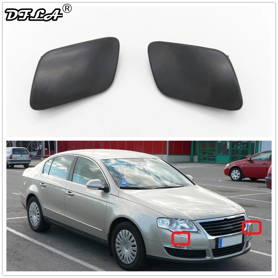2 шт. для VW Passat B6 2006 2007 2008 2009 2010 2011 автомобильный Стайлинг передний бампер крышка
