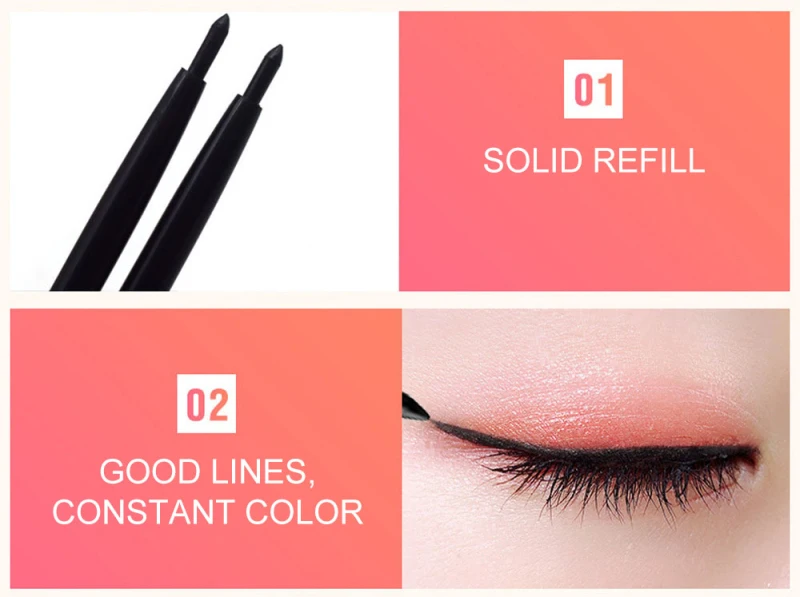 Easy To Wear Long-lasting Liquid Eyeliner Pencil Black Waterproof Sexy Not Blooming Sweatproof Quick Drying Eye Comestics TSLM1
