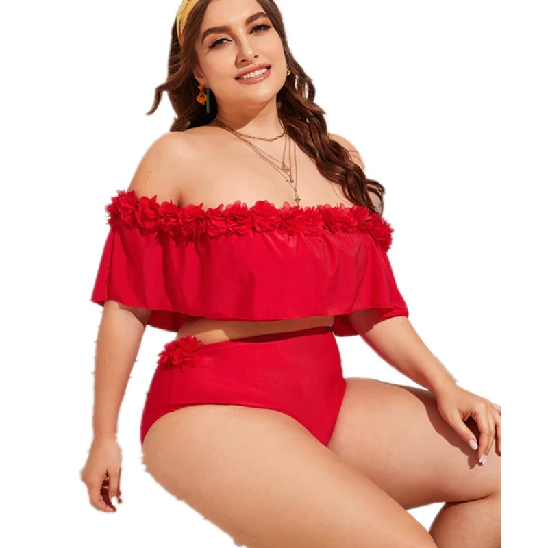 Women's Swimwear 2021 New European and American Two-Piece Suit Women's plus Size off Shoulder Split High Waist Swimsuit Bikini
Women's Swimwear 2021 New European and American Two-Piece Suit Women's plus Size off Shoulder Split High Waist Swimsuit Bikini
