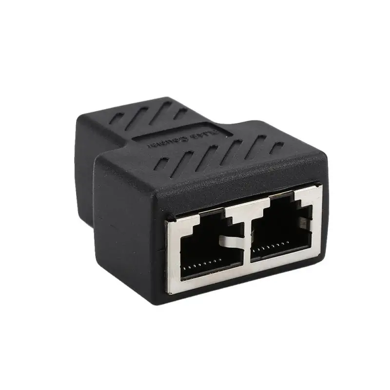 Разветвитель сетевой Ethernet RJ45 с 1 на 2 каналами двойной переходник соединитель