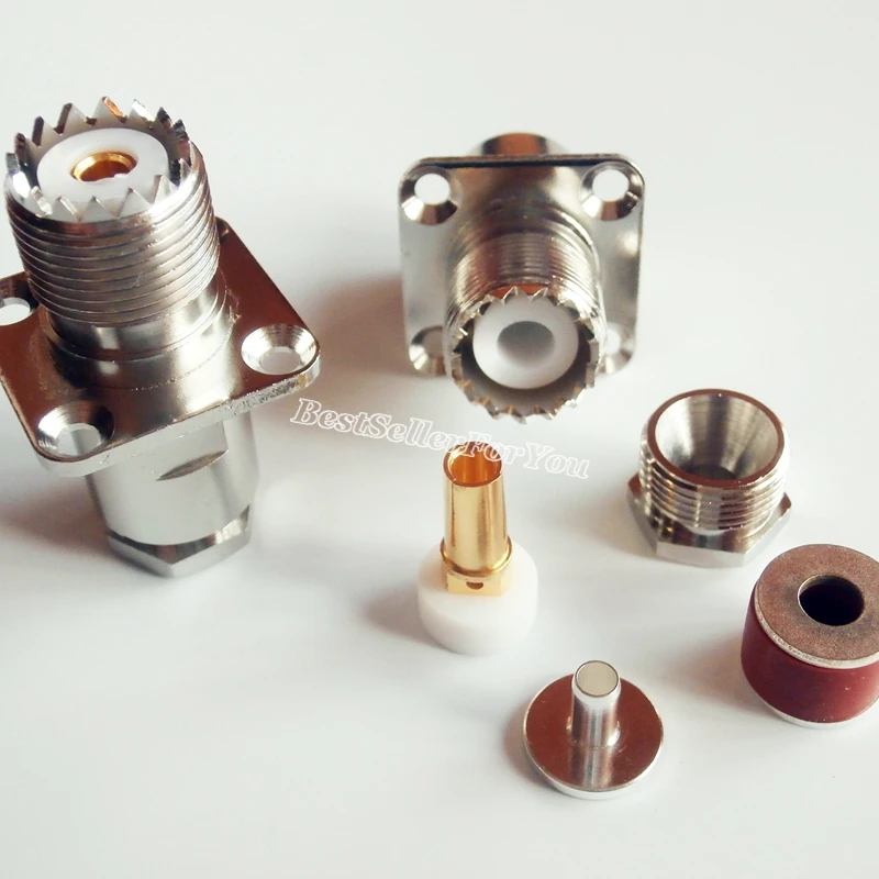 1Piece UHF SO-239 Female SO239 Flange Deck Clamp RG58 RG142 LMR195 RG400 RF Cable Connector
1Piece UHF SO-239 Female SO239 Flange Deck Clamp RG58 RG142 LMR195 RG400 RF Cable Connector