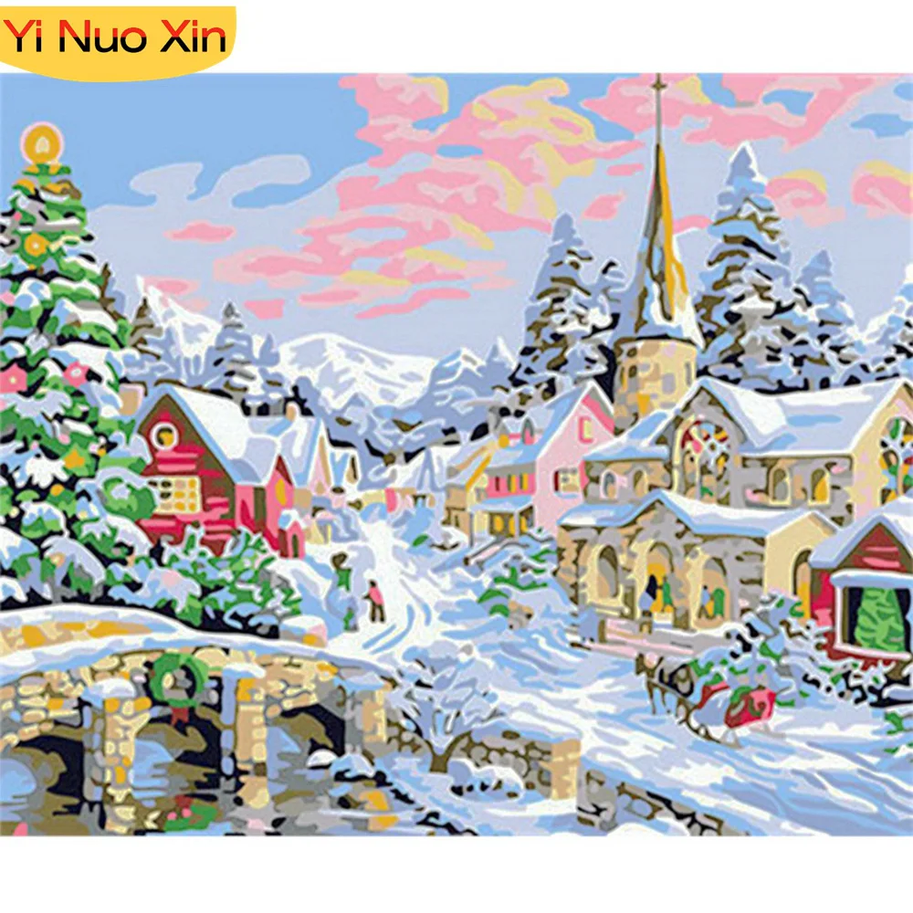 YNX 5D DIY New Year Gift Mosaic Diamond Embroidered Christmas Cross Stitch Kit Set Diamond Painted Winter Full Square Home Decor
YNX 5D DIY New Year Gift Mosaic Diamond Embroidered Christmas Cross Stitch Kit Set Diamond Painted Winter Full Square Home Decor