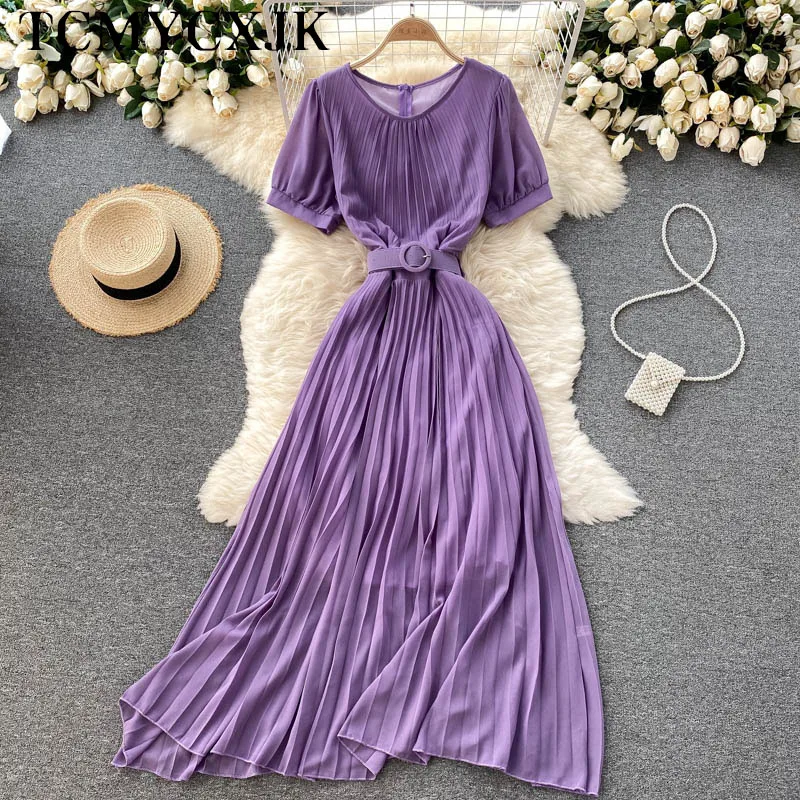 Slim Holiday Short Sleeve Folds Purple Maxi Dress For Women 2022 Black Elegant Casual Dress Vintage Korean Fashion Beach Dresses
Slim Holiday Short Sleeve Folds Purple Maxi Dress For Women 2022 Black Elegant Casual Dress Vintage Korean Fashion Beach Dresses