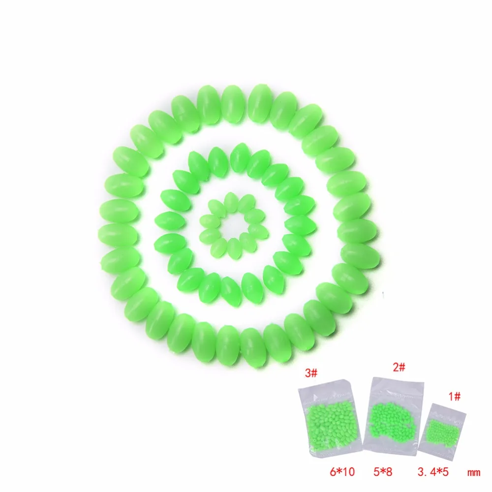 100PCS Oval Soft Rubber Luminous Fishing Beads Glowing Sink Beads For Treble Hook Fishing Rigs Green Red Fishing Lure Tackle
100PCS Oval Soft Rubber Luminous Fishing Beads Glowing Sink Beads For Treble Hook Fishing Rigs Green Red Fishing Lure Tackle