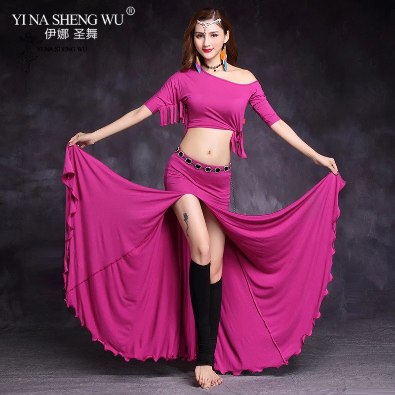 Women Dance Practice Costumes Performance Dancewear Adult Lady Bellydance Clothing Suit Top+Skirt 2pcs Tassel Sleeves Long Dress
Women Dance Practice Costumes Performance Dancewear Adult Lady Bellydance Clothing Suit Top+Skirt 2pcs Tassel Sleeves Long Dress