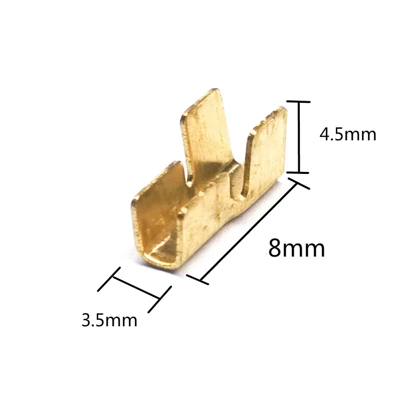 100 pcs/lot 6.3 Crimping Button Cold Pressing Splice Electric Cable Wire Terminal Connector Lugs Sertir 0.75-2.5mm
100 pcs/lot 6.3 Crimping Button Cold Pressing Splice Electric Cable Wire Terminal Connector Lugs Sertir 0.75-2.5mm