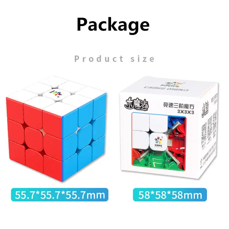 Yuxin Little Magic 3x3x3 Magnetic Speed Cube Professioanl Ultra-smooth 3*3*3 55mm Magic Cube Puzzle Educational Toy for Children
Yuxin Little Magic 3x3x3 Magnetic Speed Cube Professioanl Ultra-smooth 3*3*3 55mm Magic Cube Puzzle Educational Toy for Children