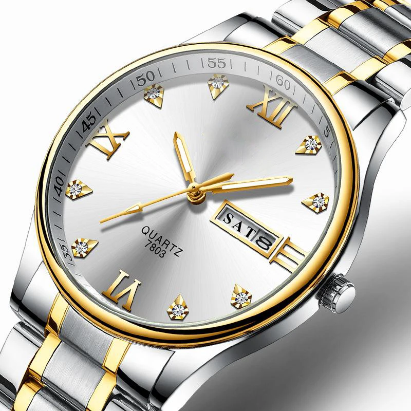 

Relogio Masculino мужские часы Лидирующий бренд 1 кварцевые наручные часы 2020 люксовый бренд Дата Неделя часы мужские Erkek Saat мужские Watc