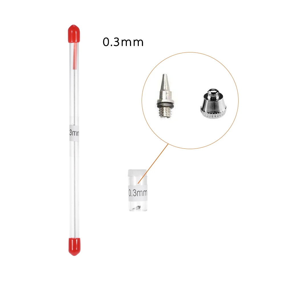 Замена игольчатой насадки для аэрографа, 0,2/0,3/0,5 мм
Замена игольчатой насадки для аэрографа, 0,2/0,3/0,5 мм