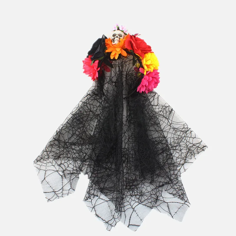 Новая красная, черная Цветочная головная повязка с розой на день Хэллоуина, головная повязка с цветком, головной убор с черепом для вечеринк... 
Новая красная, черная Цветочная головная повязка с розой на день Хэллоуина, головная повязка с цветком, головной убор с черепом для вечеринк...