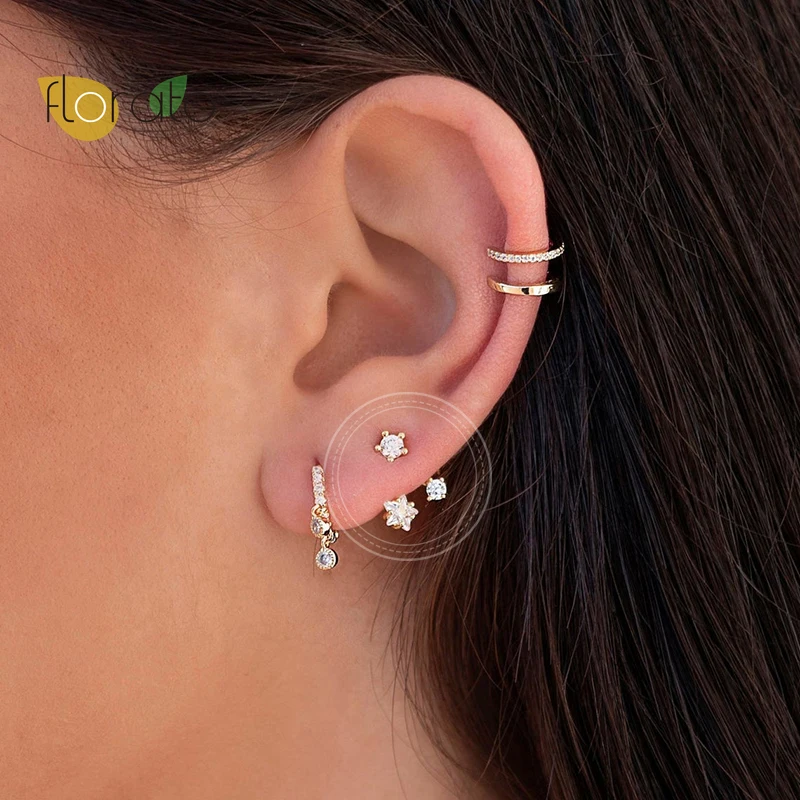 925 Sterling Silver Stud Earrings High Quality Woman Fashion Wedding Jewelry Shiny Star Crystal Zircon Hot Sale Earrings 
925 Sterling Silver Stud Earrings High Quality Woman Fashion Wedding Jewelry Shiny Star Crystal Zircon Hot Sale Earrings