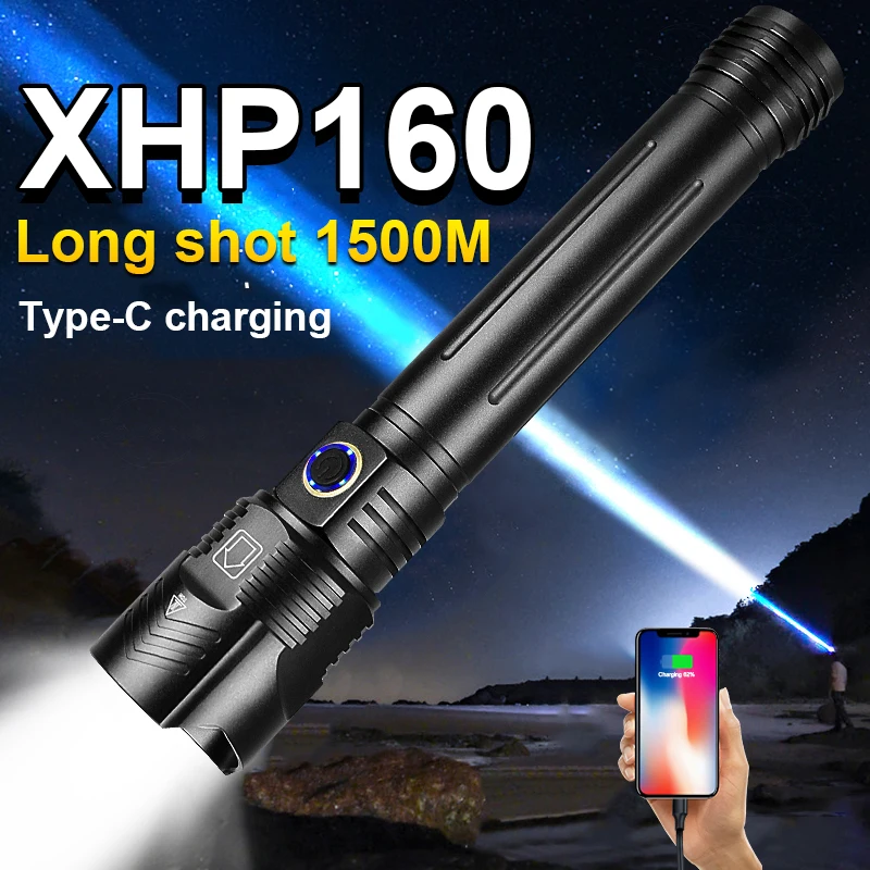 Супермощный светодиодный фонарик XHP160, фонарик XHP90.2, перезаряжаемый тактический фонарик 18650, водонепроницаемый фонарь, USB, охотничьи фонари
Супермощный светодиодный фонарик XHP160, фонарик XHP90.2, перезаряжаемый тактический фонарик 18650, водонепроницаемый фонарь, USB, охотничьи фонари