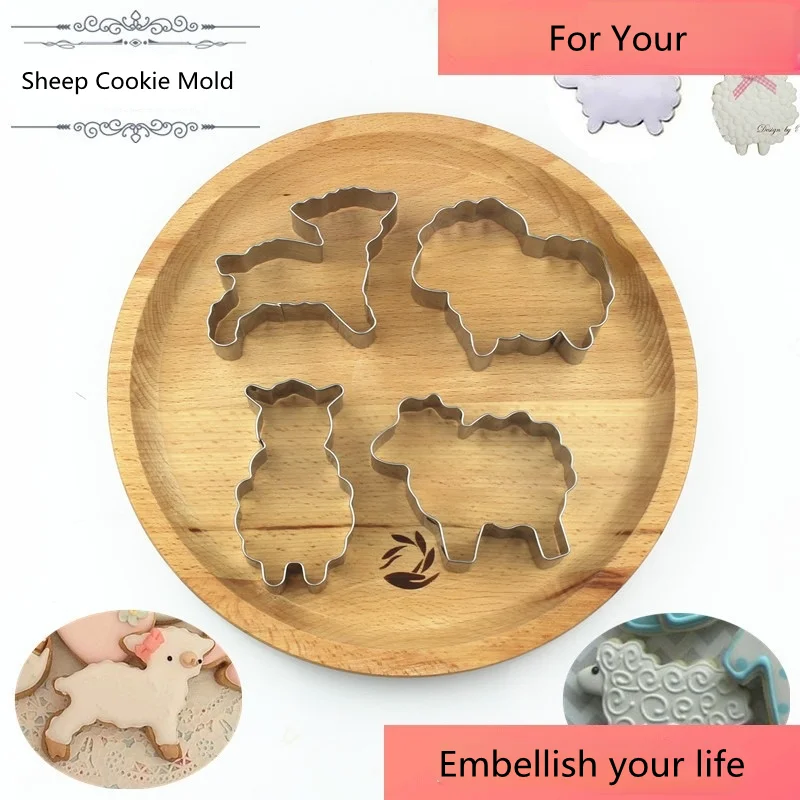 DIY Kitchen Stainless Steel Sheep Cookie Mold Easter Christmas Tool Cookie Cutter Cake Decoration Modeling Tool
DIY Kitchen Stainless Steel Sheep Cookie Mold Easter Christmas Tool Cookie Cutter Cake Decoration Modeling Tool