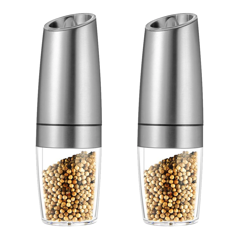 2 Stuks Set Elektrische Pepermolen Rvs Automatische Zwaartekracht Shaker Zout En Peper Molen Keuken Spice Grinder Gereedschap
2 Stuks Set Elektrische Pepermolen Rvs Automatische Zwaartekracht Shaker Zout En Peper Molen Keuken Spice Grinder Gereedschap