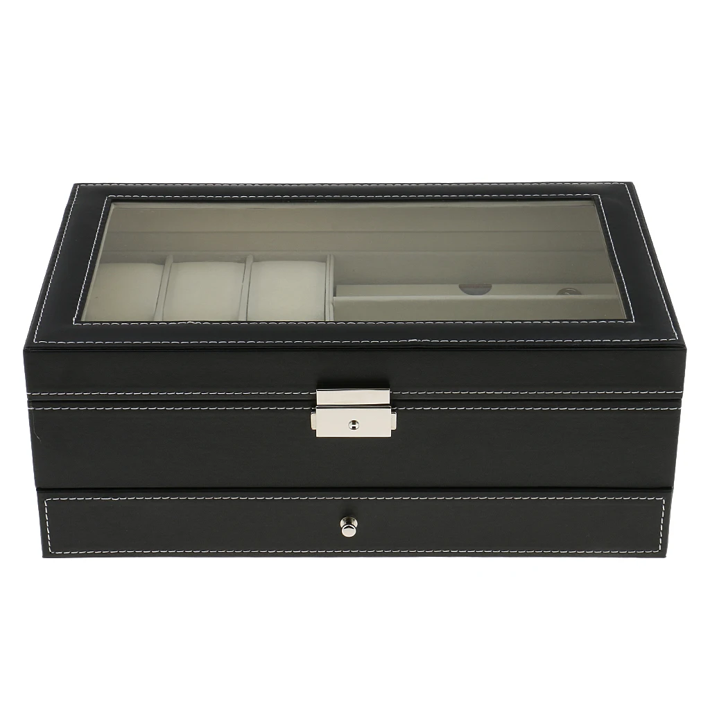 Jewelry Box Hot PU Leahter Display Storage Case Double Layers Organizer Box
Jewelry Box Hot PU Leahter Display Storage Case Double Layers Organizer Box