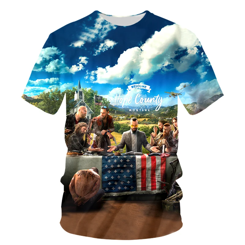 Новая модная мужская футболка, забавная футболка с 3D-принтом игры Far Cry 5, футболка для фитнеса в стиле хип-хоп, Футболки унисекс, топы, брендов...
Новая модная мужская футболка, забавная футболка с 3D-принтом игры Far Cry 5, футболка для фитнеса в стиле хип-хоп, Футболки унисекс, топы, брендов...