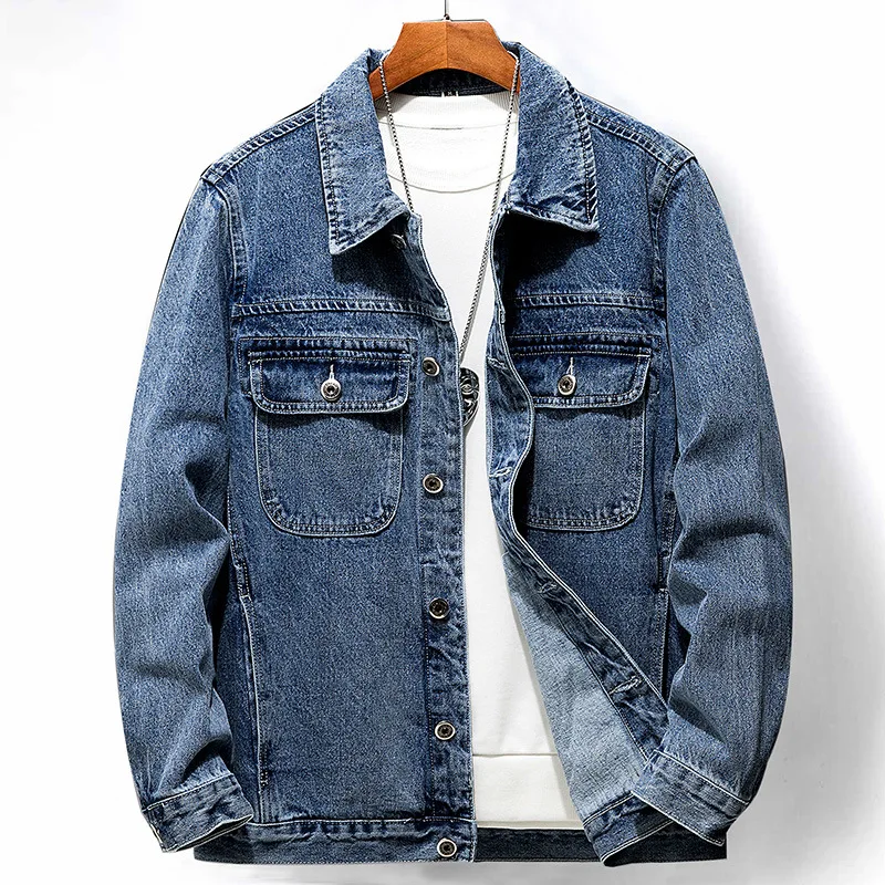 2021 Solid Color Jeans Jackets Men Fashion Autumn Slim Jackets Mens Casual Denim Coats Turn-down Collar Streetwear
2021 Solid Color Jeans Jackets Men Fashion Autumn Slim Jackets Mens Casual Denim Coats Turn-down Collar Streetwear