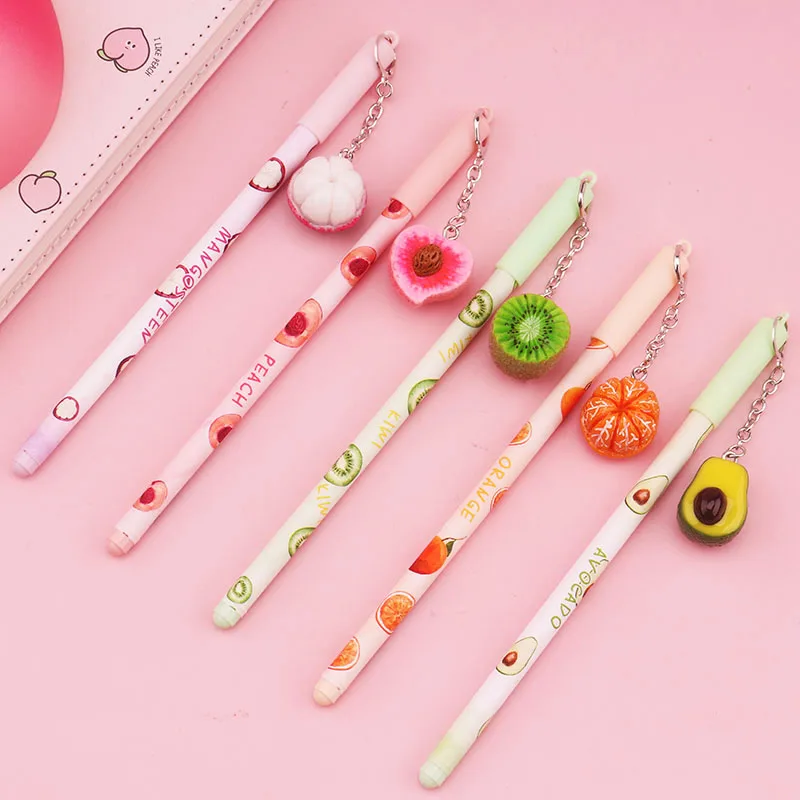 Fruit Pendant Gel Pen Cute Orange Avocado Pendant Black Ink Pen 0.5mm Simulation Peach Mangosteen Creative Gel Pen Gifts
Fruit Pendant Gel Pen Cute Orange Avocado Pendant Black Ink Pen 0.5mm Simulation Peach Mangosteen Creative Gel Pen Gifts