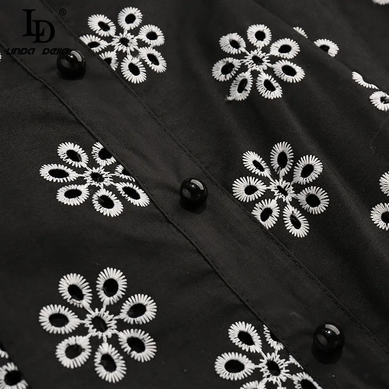 LD LINDA DELLA Fashion Runway Summer Dress Women V-Neck Single-breasted Hollow Out Embroidery Vintage Slim Knee-Length Dress
LD LINDA DELLA Fashion Runway Summer Dress Women V-Neck Single-breasted Hollow Out Embroidery Vintage Slim Knee-Length Dress