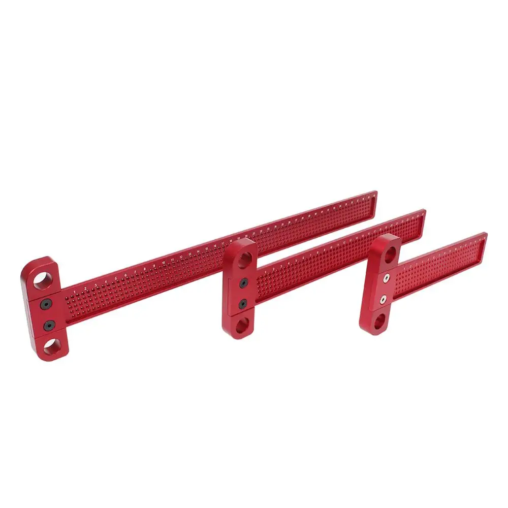 Woodworking Scribe 60-400mm T-type Ruler Hole Scribing ruler Aluminum alloy Line Drawing Marking Gauge DIY Measuring Tools 
Woodworking Scribe 60-400mm T-type Ruler Hole Scribing ruler Aluminum alloy Line Drawing Marking Gauge DIY Measuring Tools