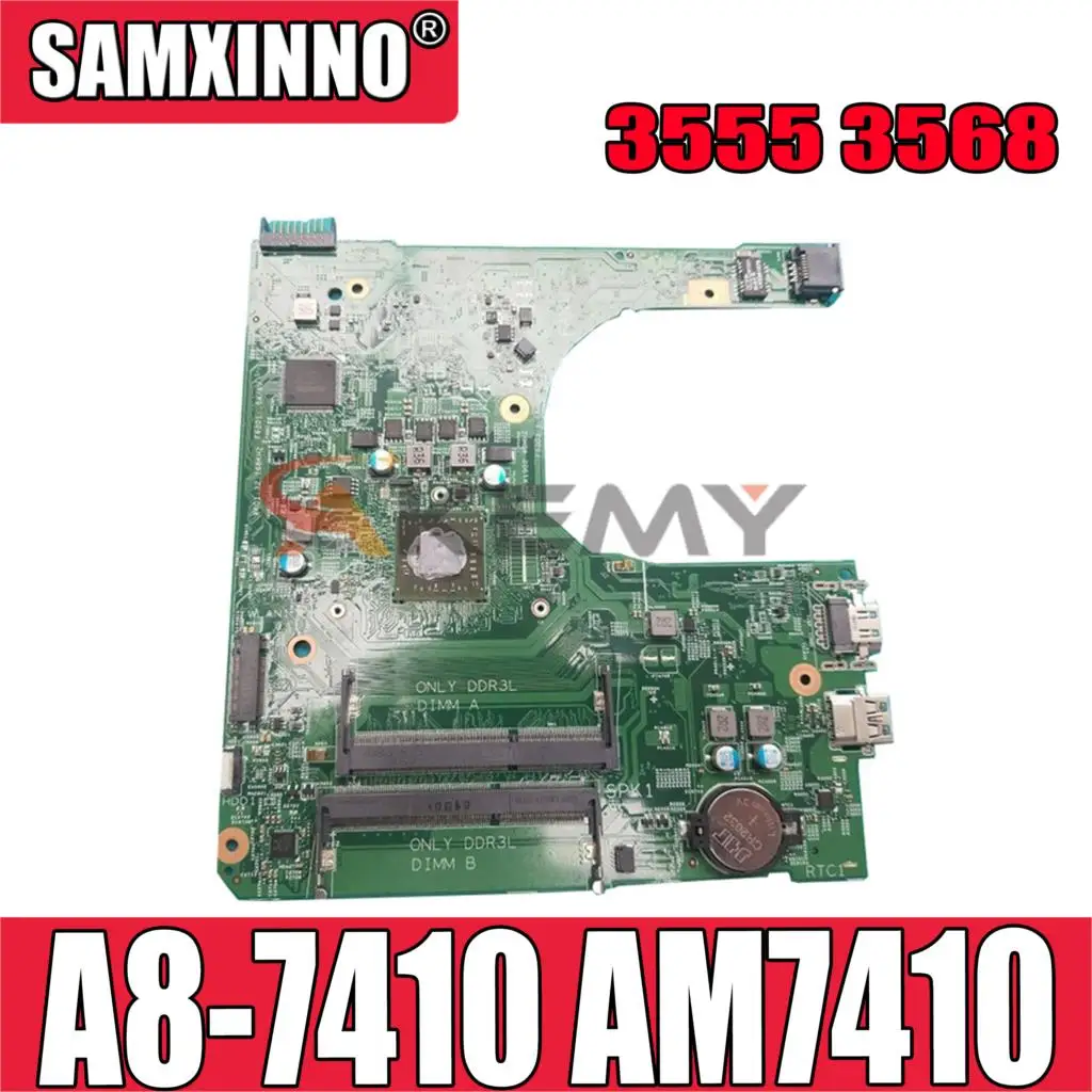 Оригинальная материнская плата для ноутбука DELL Inspiron 3555 3568 CORE A8-7410 AM7410 материнская плата CN-0V5D6F 0V5D6F 15276-1 DDR3L
Оригинальная материнская плата для ноутбука DELL Inspiron 3555 3568 CORE A8-7410 AM7410 материнская плата CN-0V5D6F 0V5D6F 15276-1 DDR3L