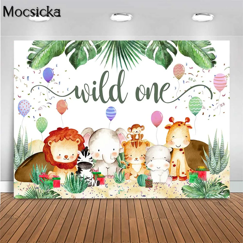Cartoon Wild One Baby 1st Birthday Backdrop Child One Birthday Party Decor Animal Balloon Photography Background Photocall Props
Cartoon Wild One Baby 1st Birthday Backdrop Child One Birthday Party Decor Animal Balloon Photography Background Photocall Props
