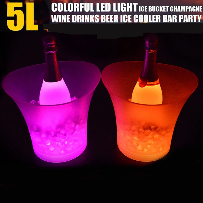 Durable 5L Colorful LED Ice Bucket Bar Ice Wine Trough Water Entertainment Stand Dropship
Durable 5L Colorful LED Ice Bucket Bar Ice Wine Trough Water Entertainment Stand Dropship