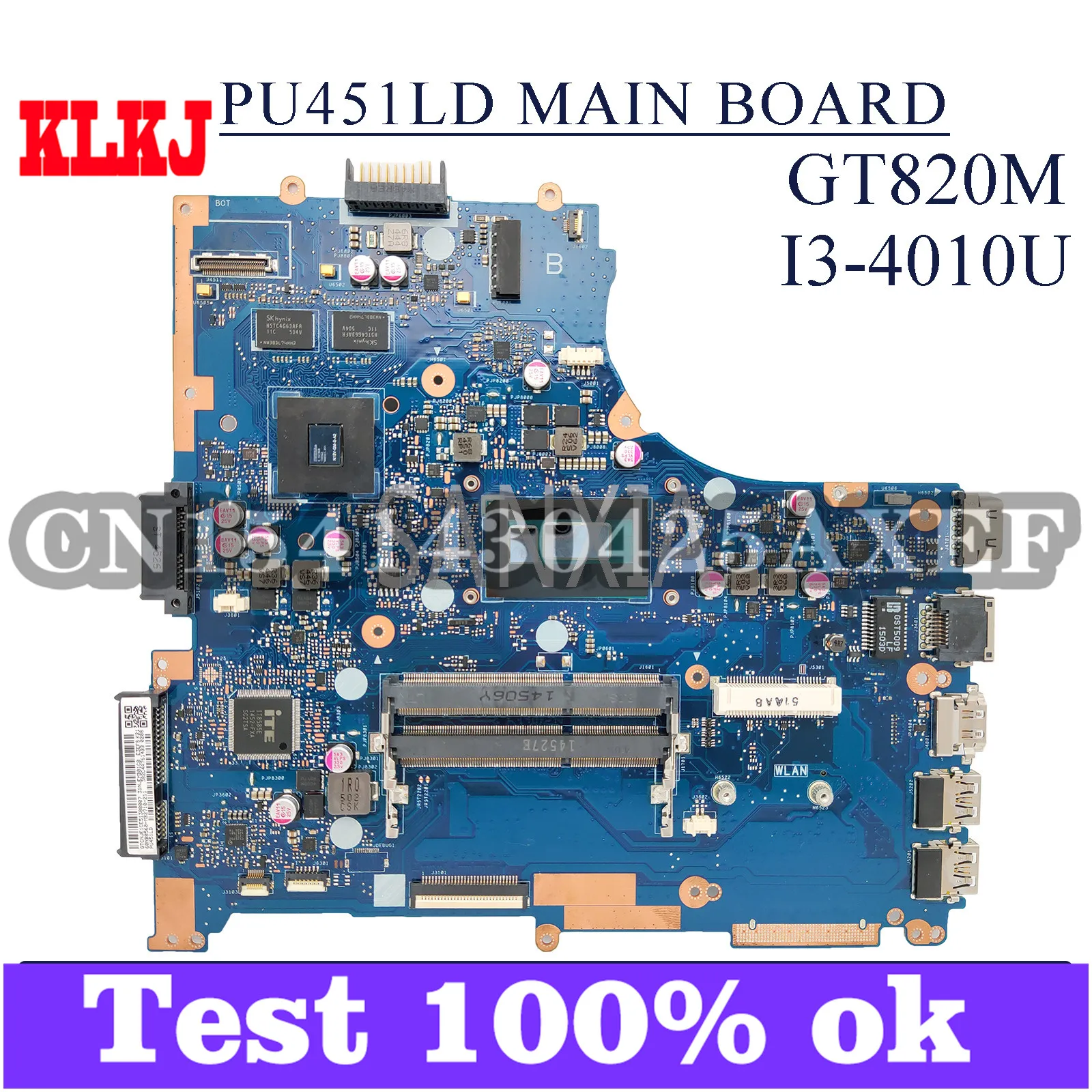 KLKJ PU451LD материнская плата для ноутбука ASUS PU451LD PU451L оригинальная материнская плата I3-4010U GT820M
KLKJ PU451LD материнская плата для ноутбука ASUS PU451LD PU451L оригинальная материнская плата I3-4010U GT820M