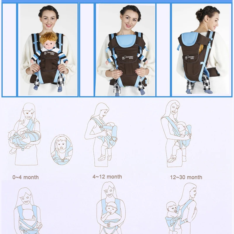 Multifunctional Baby Carrier 0-30 Months Ergonomic Kids Sling Backpack Pouch Wrap Front Facing Infant Bag
Multifunctional Baby Carrier 0-30 Months Ergonomic Kids Sling Backpack Pouch Wrap Front Facing Infant Bag